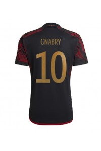 Saksa Serge Gnabry #10 Jalkapallovaatteet Vieraspaita MM-kisat 2022 Lyhythihainen